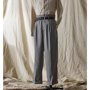 1940s High Waist Wide Leg Trousers