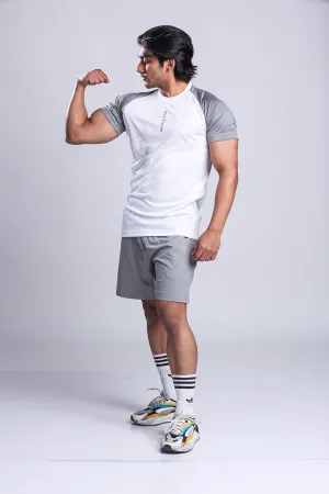 Active Two-tone T-shirt- White/Grey