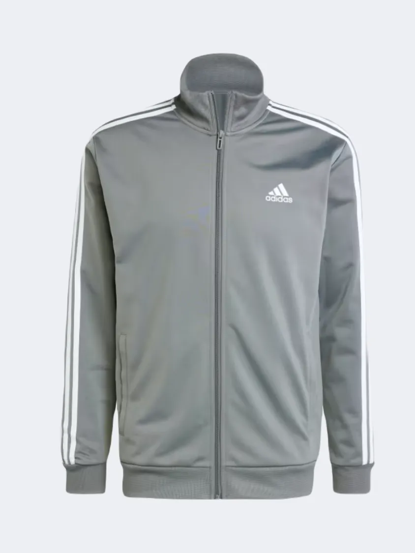 Adidas Basic 3S Tricot Men Sportswear Suit Grey