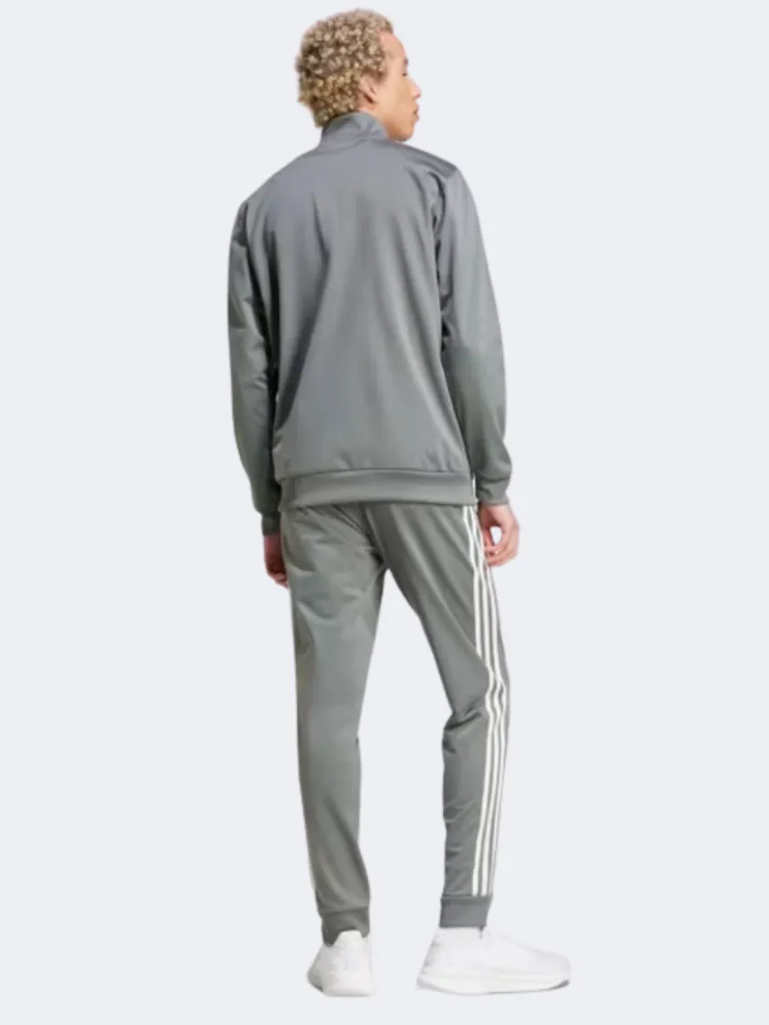 Adidas Basic 3S Tricot Men Sportswear Suit Grey