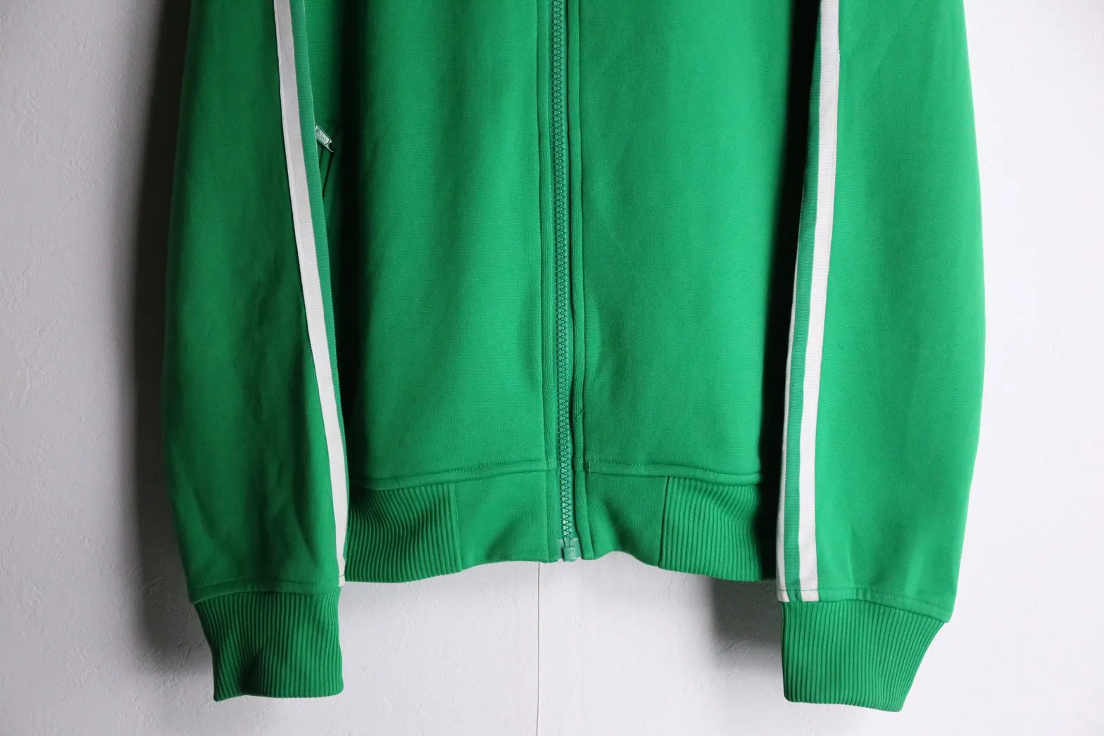 “adidas”greencolor hoodie track jacket