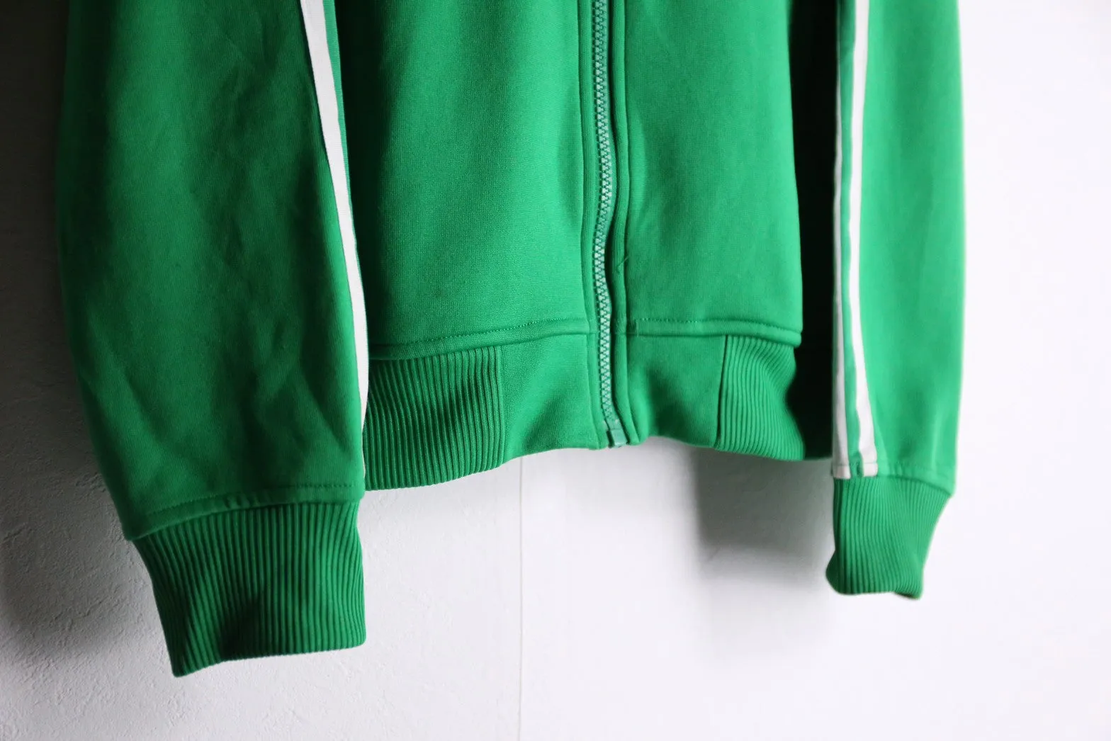 “adidas”greencolor hoodie track jacket