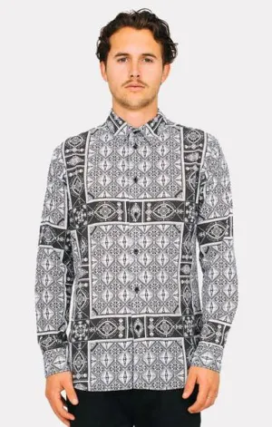 Afends Mens LLEW LONG - long sleeve shirt