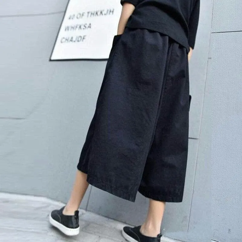 Ankle-Length Culottes With Tie