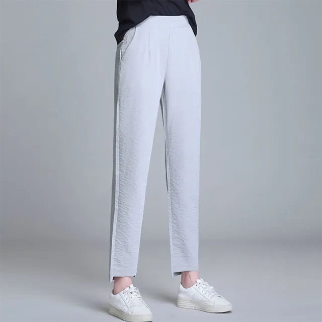 Ankle-Length Pants With Straight Leg