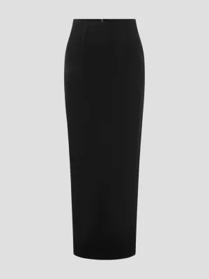 Black Gigi Pencil Midi Skirt