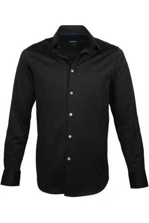 Bugatchi OoohCotton Stretch Shirt Black