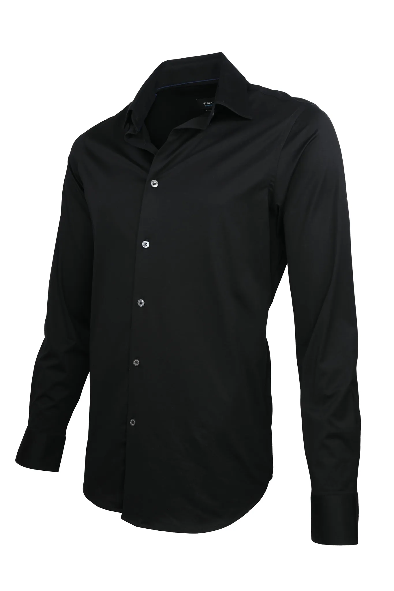 Bugatchi OoohCotton Stretch Shirt Black