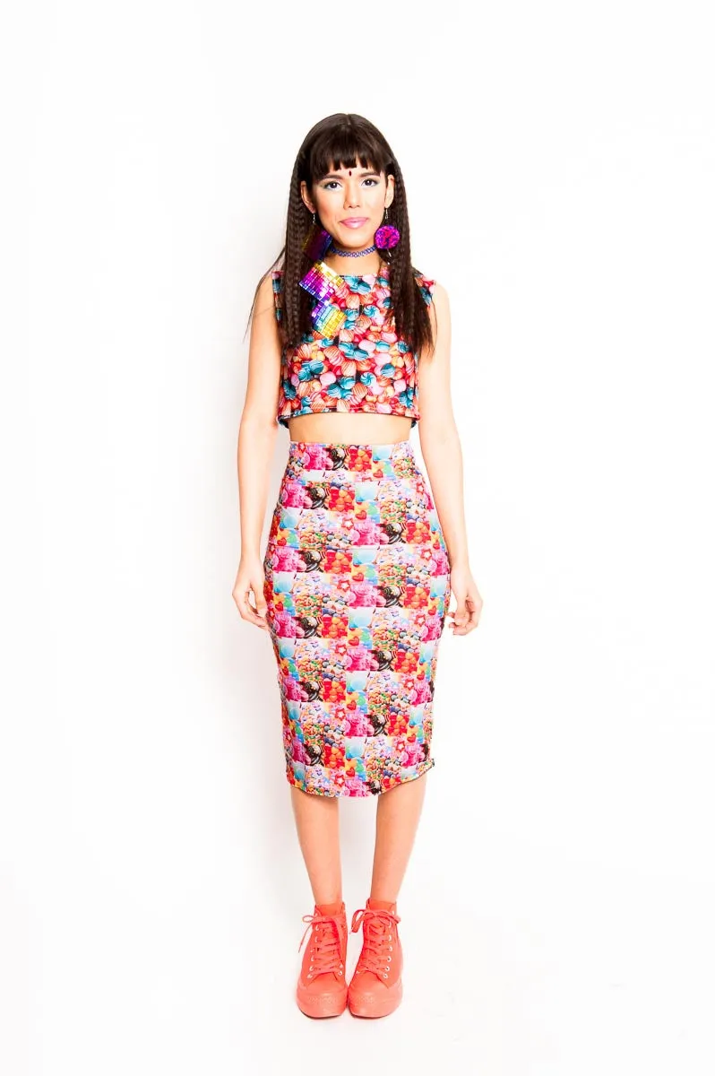 Candy Crush Pencil Skirt (Small)