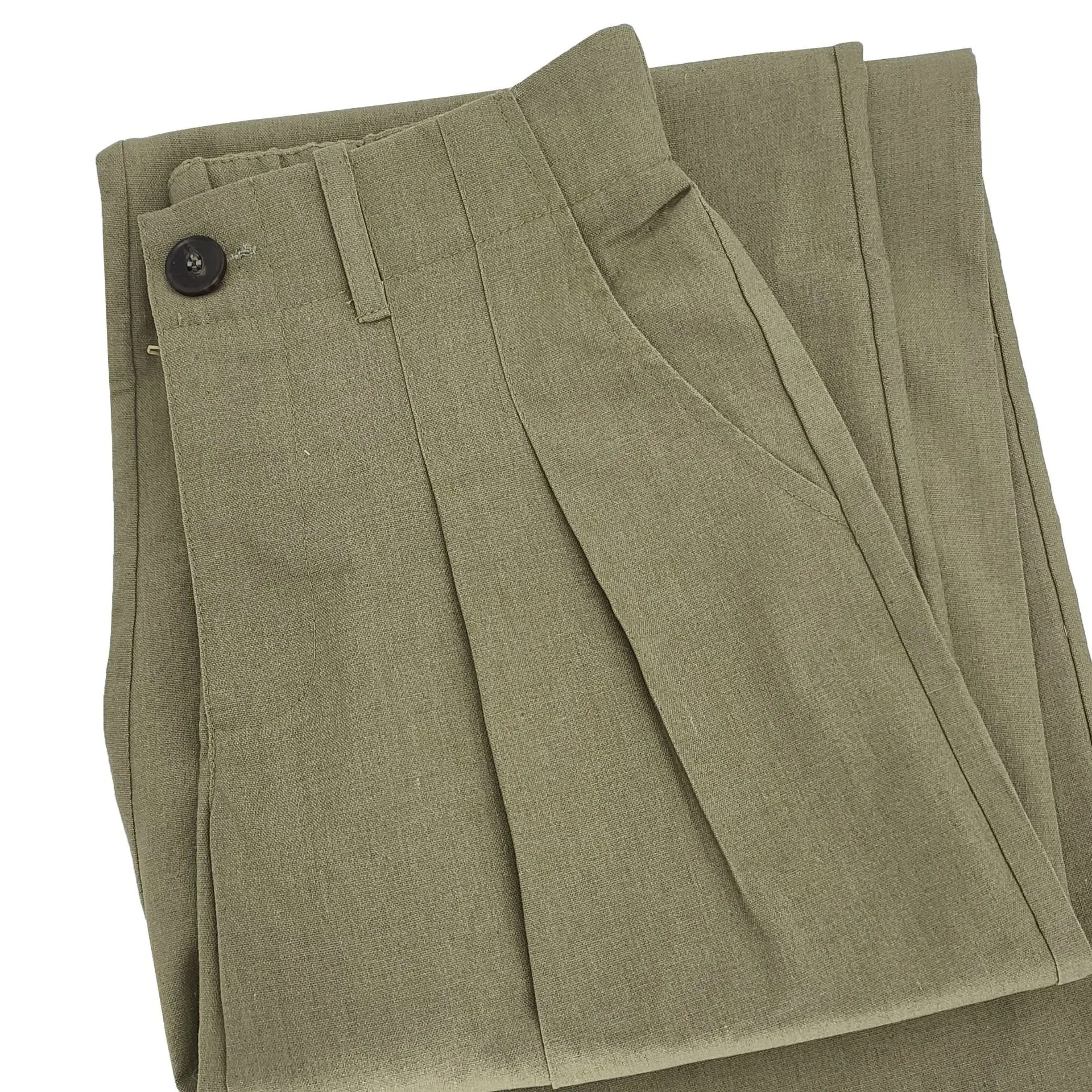 Casual linen cotton breathable straight leg pants AY3010