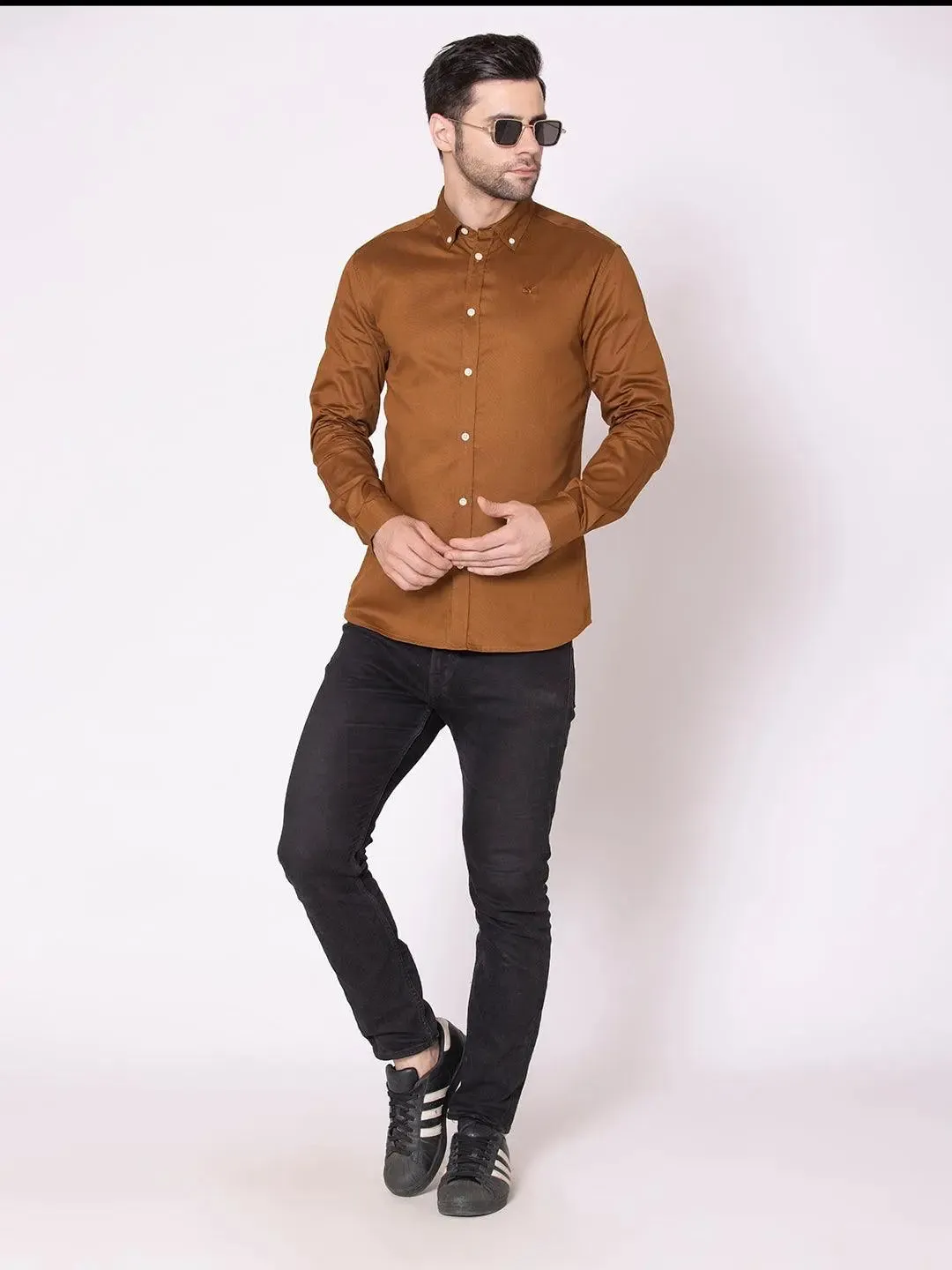 Copper Button-Down Shirt