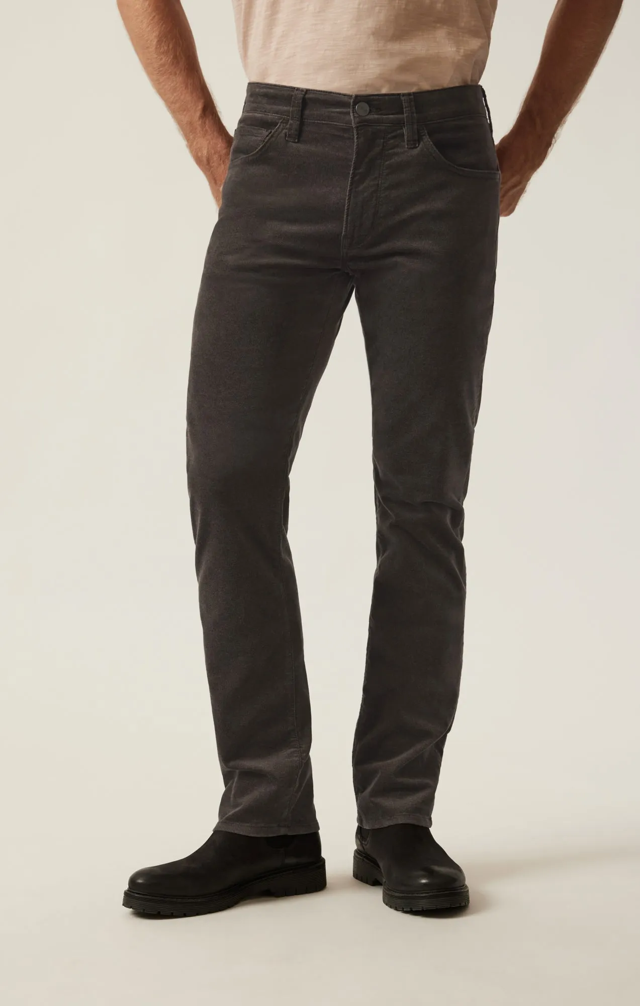 Courage Straight Leg Pants in Dark Olive Moleskin