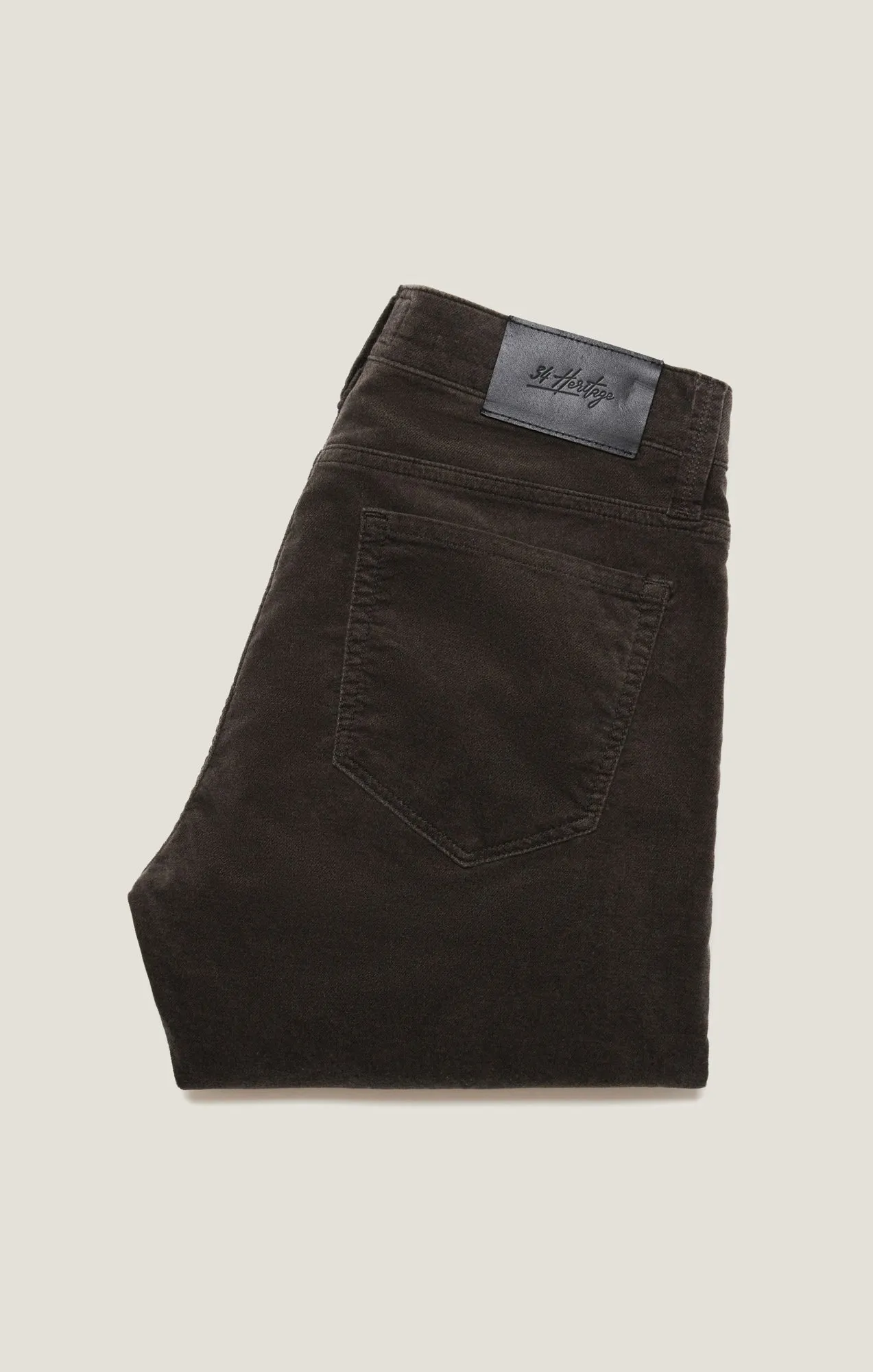 Courage Straight Leg Pants in Dark Olive Moleskin