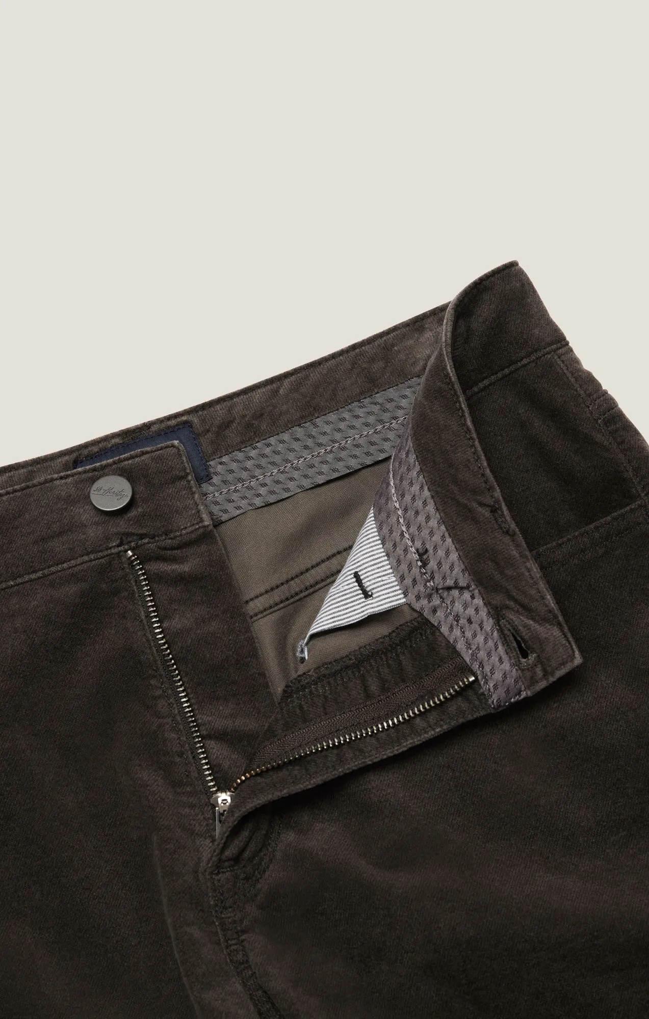 Courage Straight Leg Pants in Dark Olive Moleskin