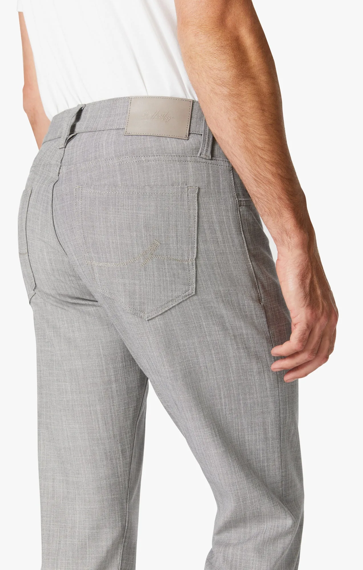 Courage Straight Leg Pants In Magnet Cross Twill