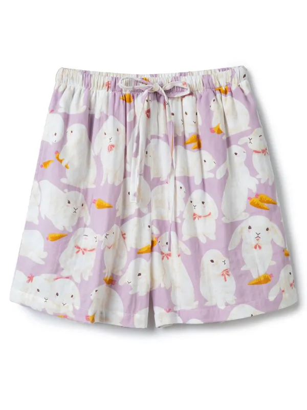 Cute Cartoon Print Pajama Pants