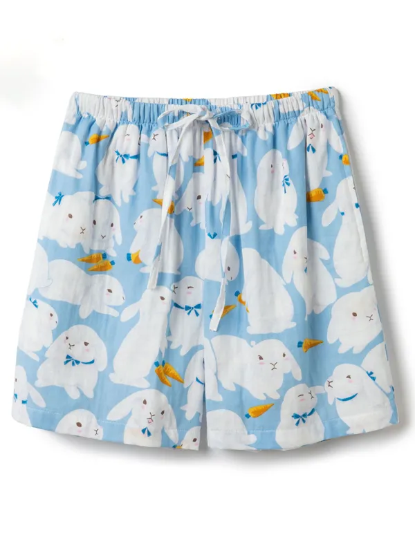 Cute Cartoon Print Pajama Pants