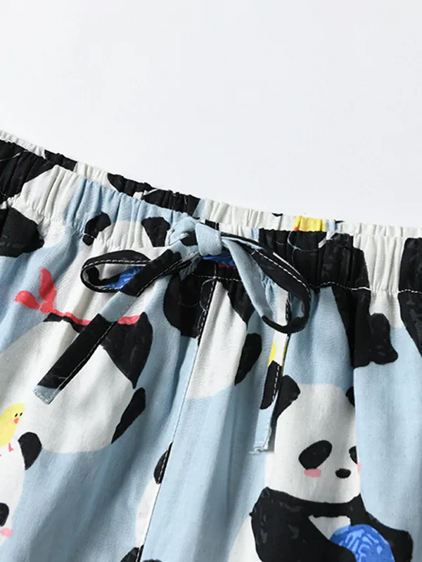 Cute Cartoon Print Pajama Pants