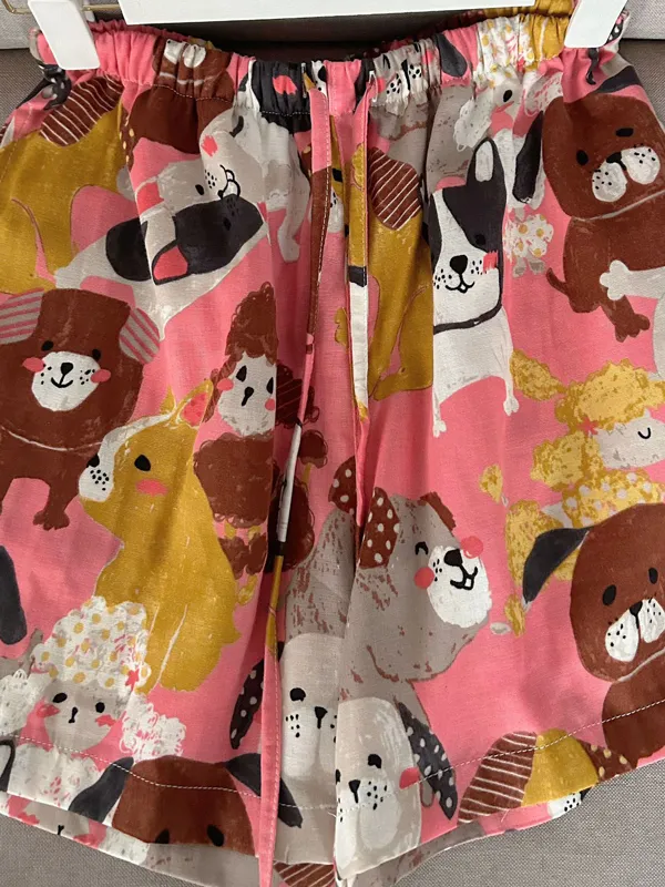 Cute Cartoon Print Pajama Pants