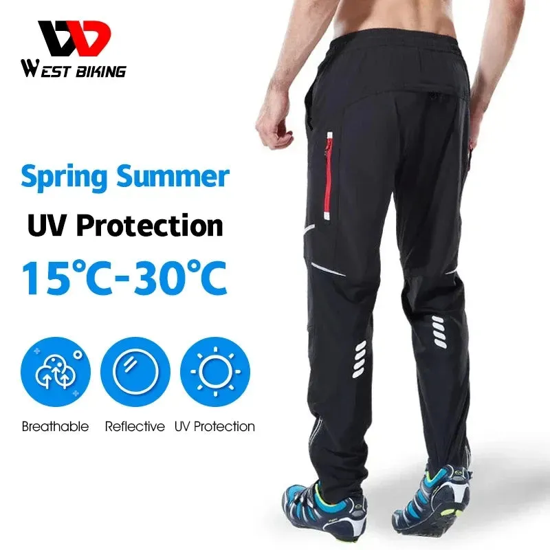 Cycling Pants Windproof Bicycle Pants Quick Drying Riding Bike Pants Fishing Fitness Trousers Sport Equipment