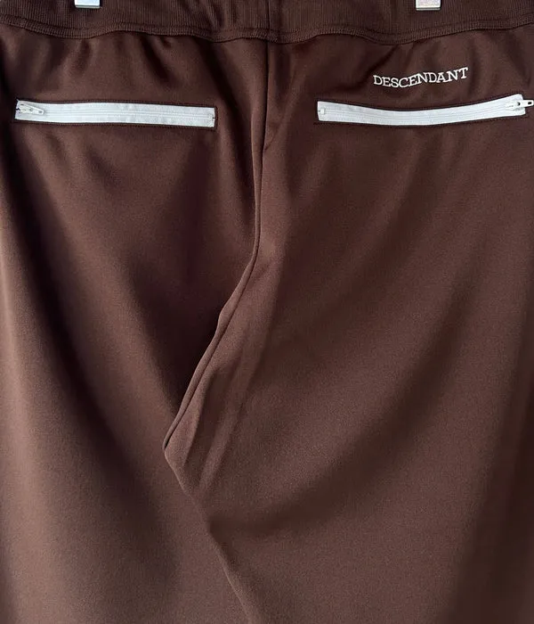 DESCENDANT/CLUB TRACK TROUSERS  (BROWN)