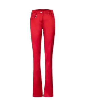 Deville Satin Cigarette Pants