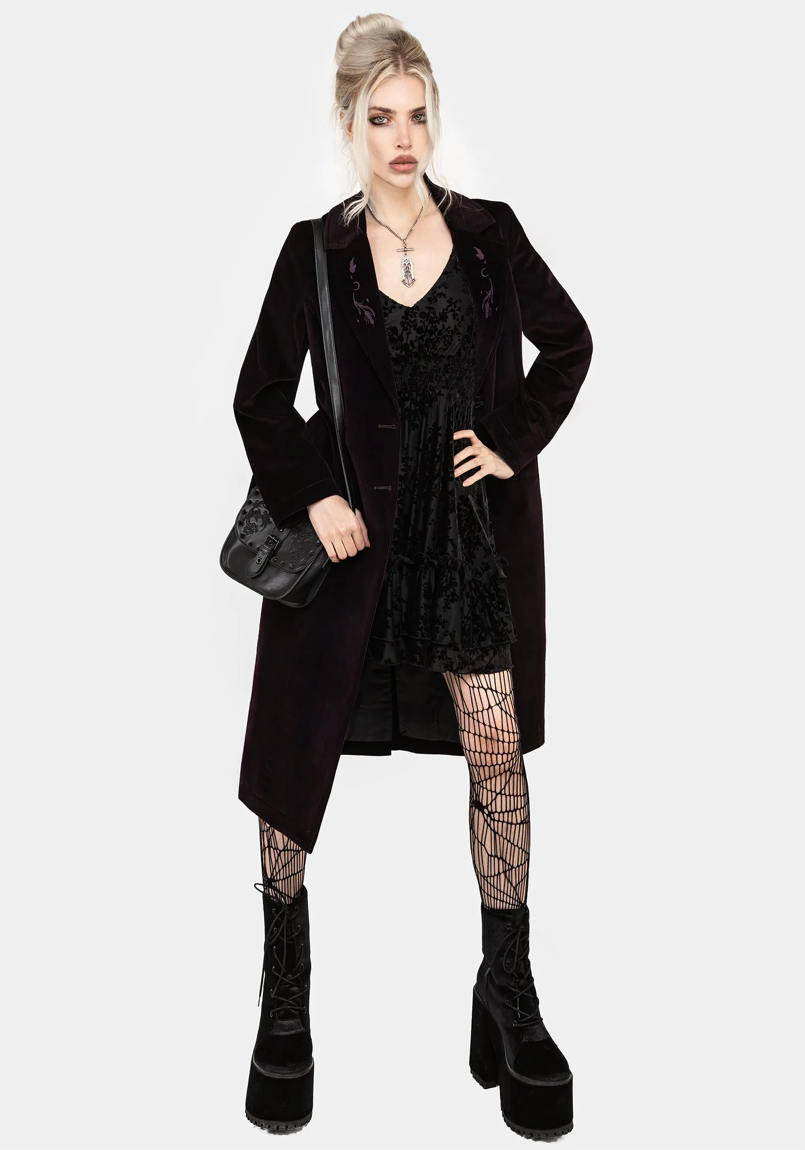 Dianne Embroidered Duster Coat