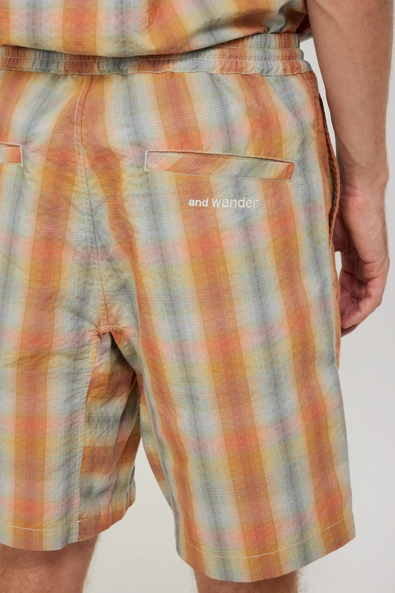 Dry Check Short Pants Orange