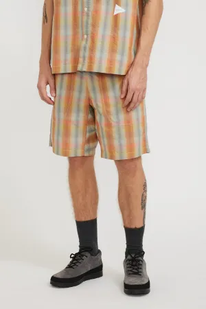 Dry Check Short Pants Orange