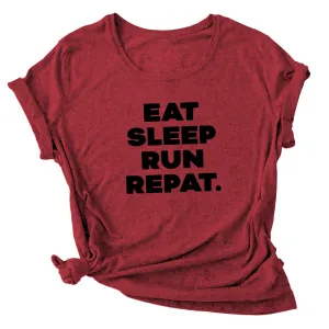 Eat Sleep Run Repeat Wicking T-Shirt Bondi Wear