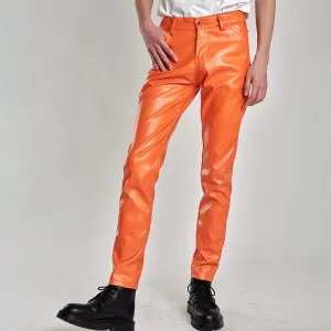 Fashion Solid Bright Color Skinny Pants