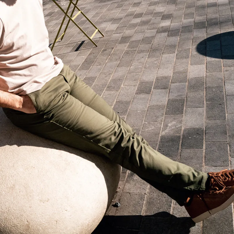 Feel Good Camo Olive Chinos