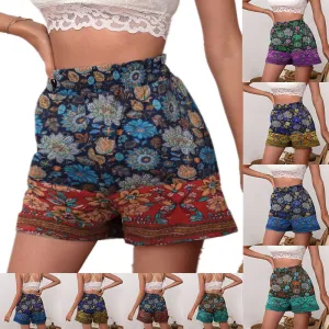 Floral Print Casual Shorts - Culture Heaven Special