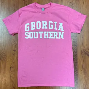 Georgia Southern Collegiate Arch - Pink Tee