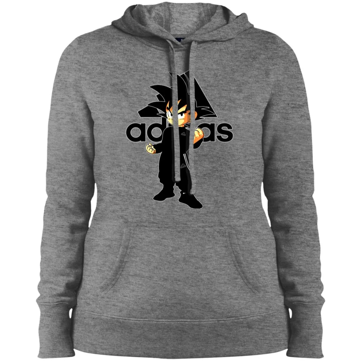 Goku Adidas Black T-shirt Women Hooded Sweatshirt