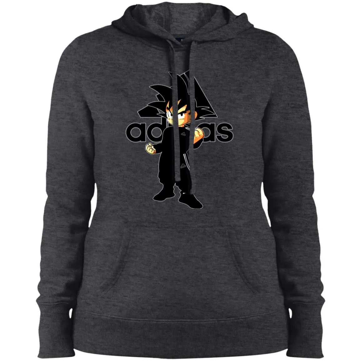 Goku Adidas Black T-shirt Women Hooded Sweatshirt