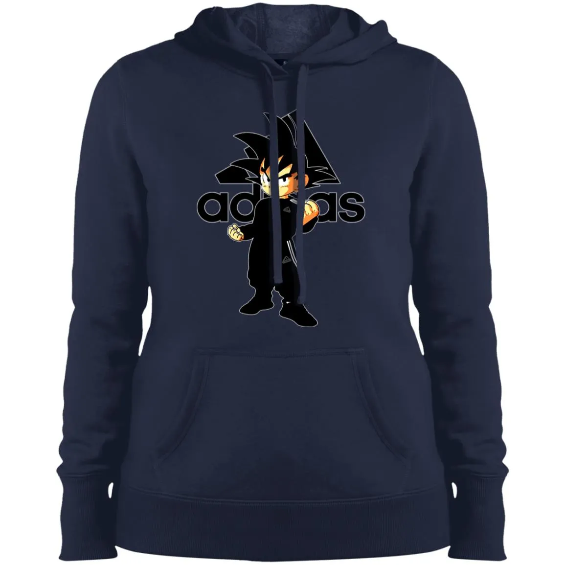 Goku Adidas Black T-shirt Women Hooded Sweatshirt