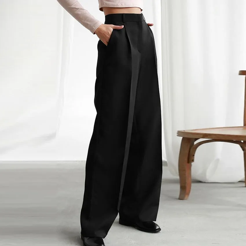 Green High Waist Wide Leg Pants