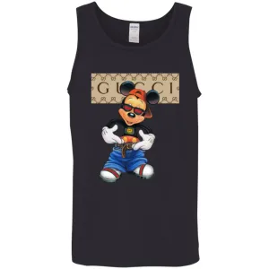 Gucci Logo Shirt Mickey Mouse T-shirt Men Cotton Tank