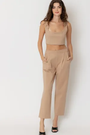 High Waist Pleated Pants