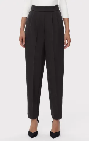 HIGH WAIST PLEATED TAPERED PANTS