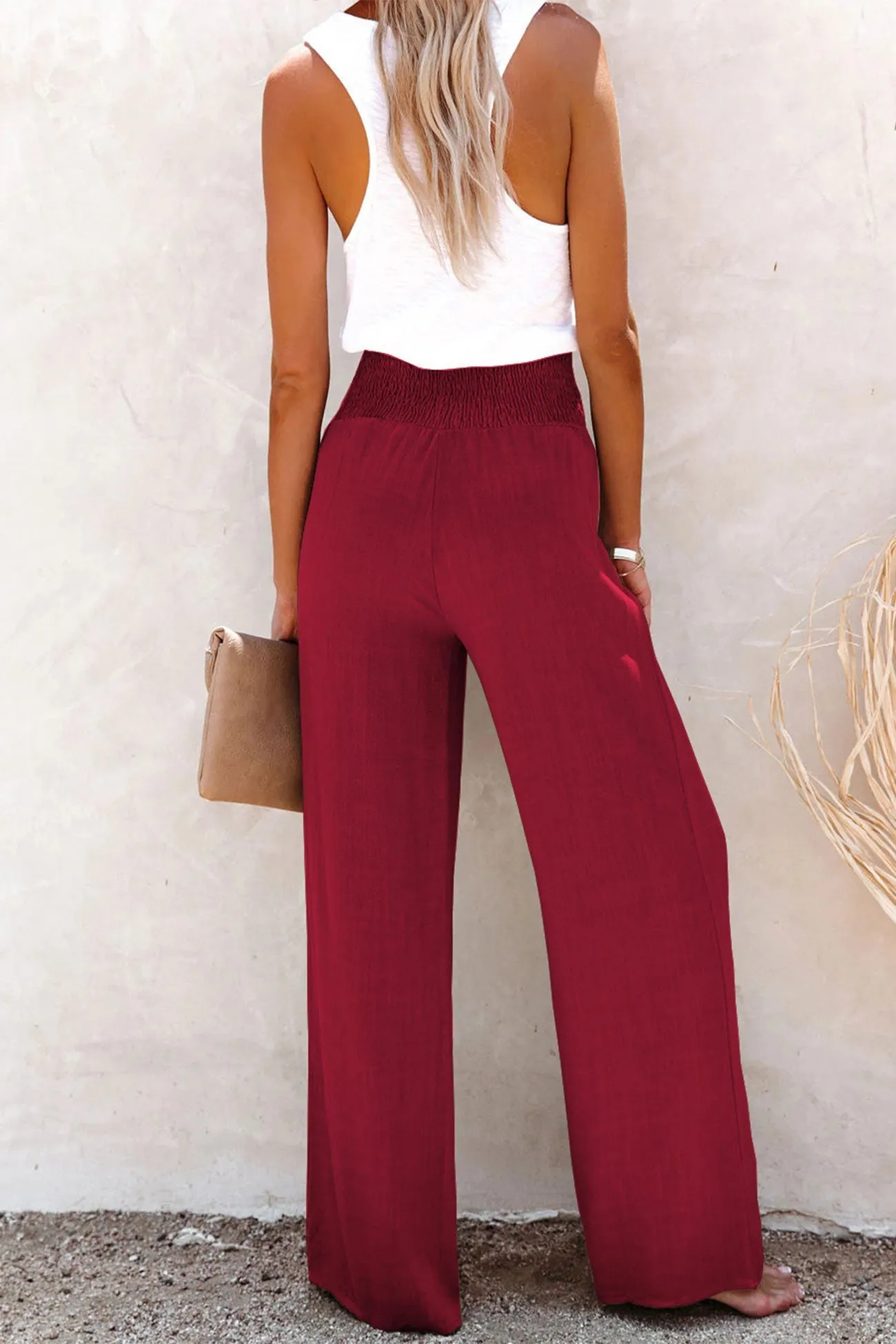 High Waist Wide Leg Long Pants