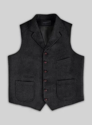 Highlander Charcoal Tweed Hunting Vest