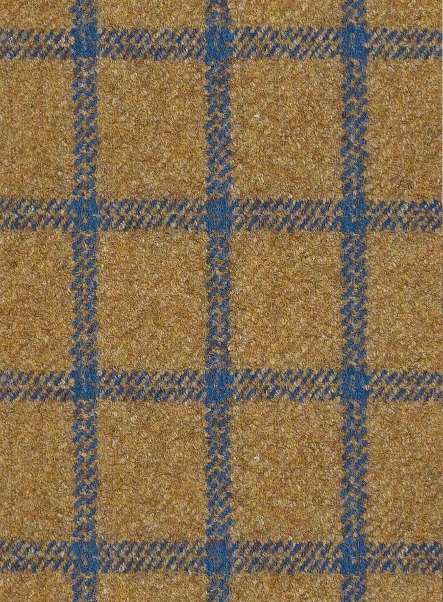 Highlander Heavy Mustard Check Tweed Hunting Vest