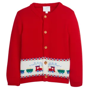 Intarsia Cardigan-Train (Baby)