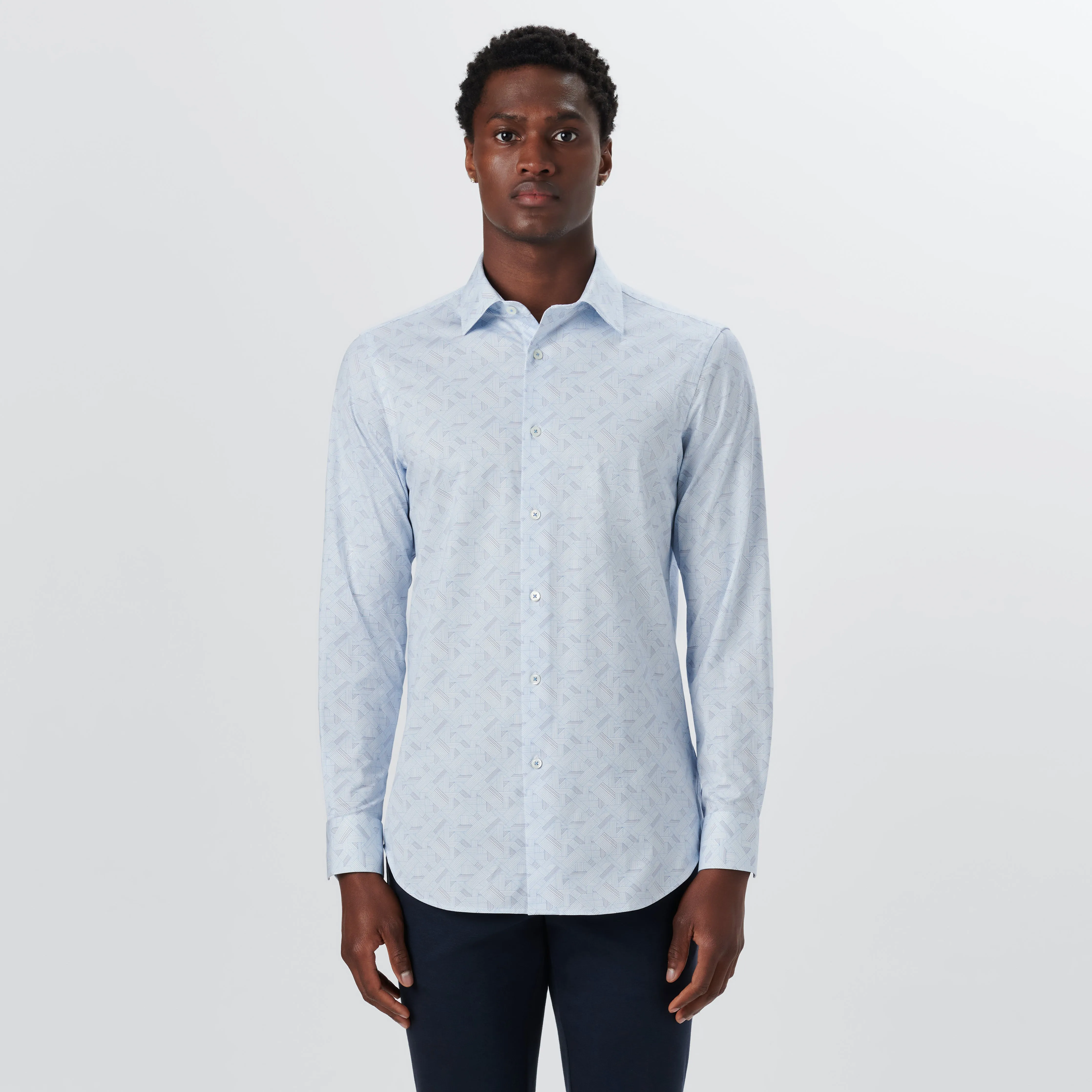 JAMES Basketweave Check OoohCotton Shirt