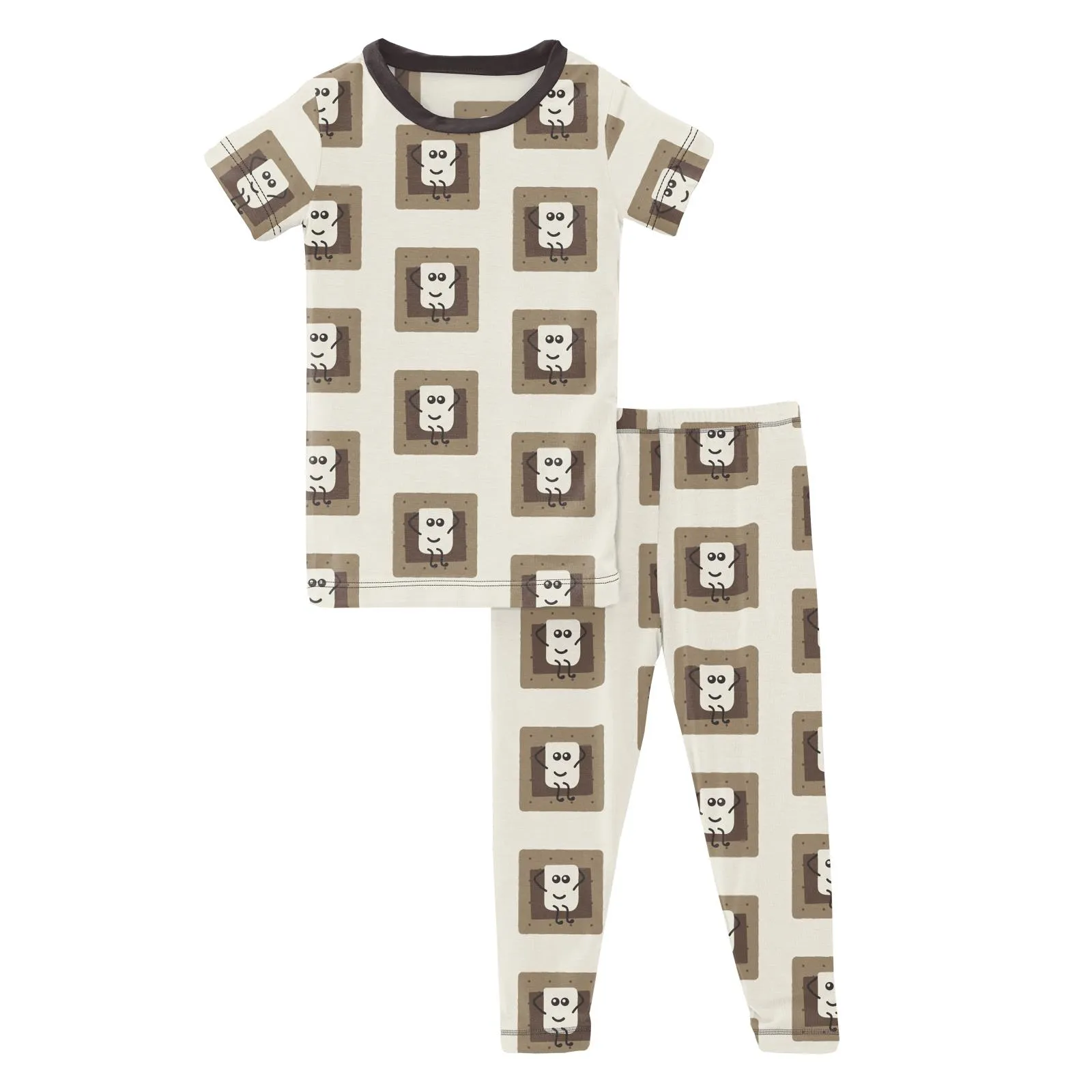 KicKee Pants Natural S'mores S/S Pajama Set