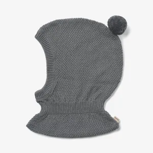 Knitted Balaclava Pomi - stormy blue