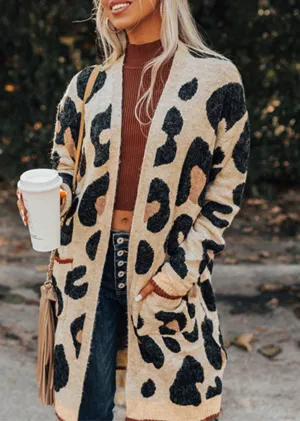 Leopard Open Cardigan