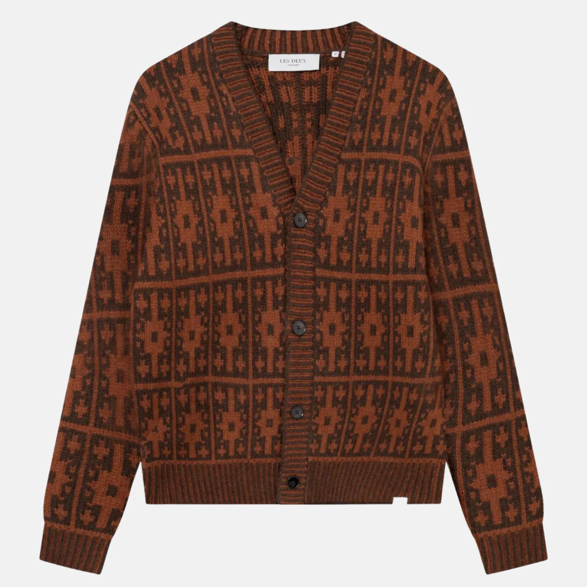 Les Deux Ezra Heavy Jacquard Cardigan